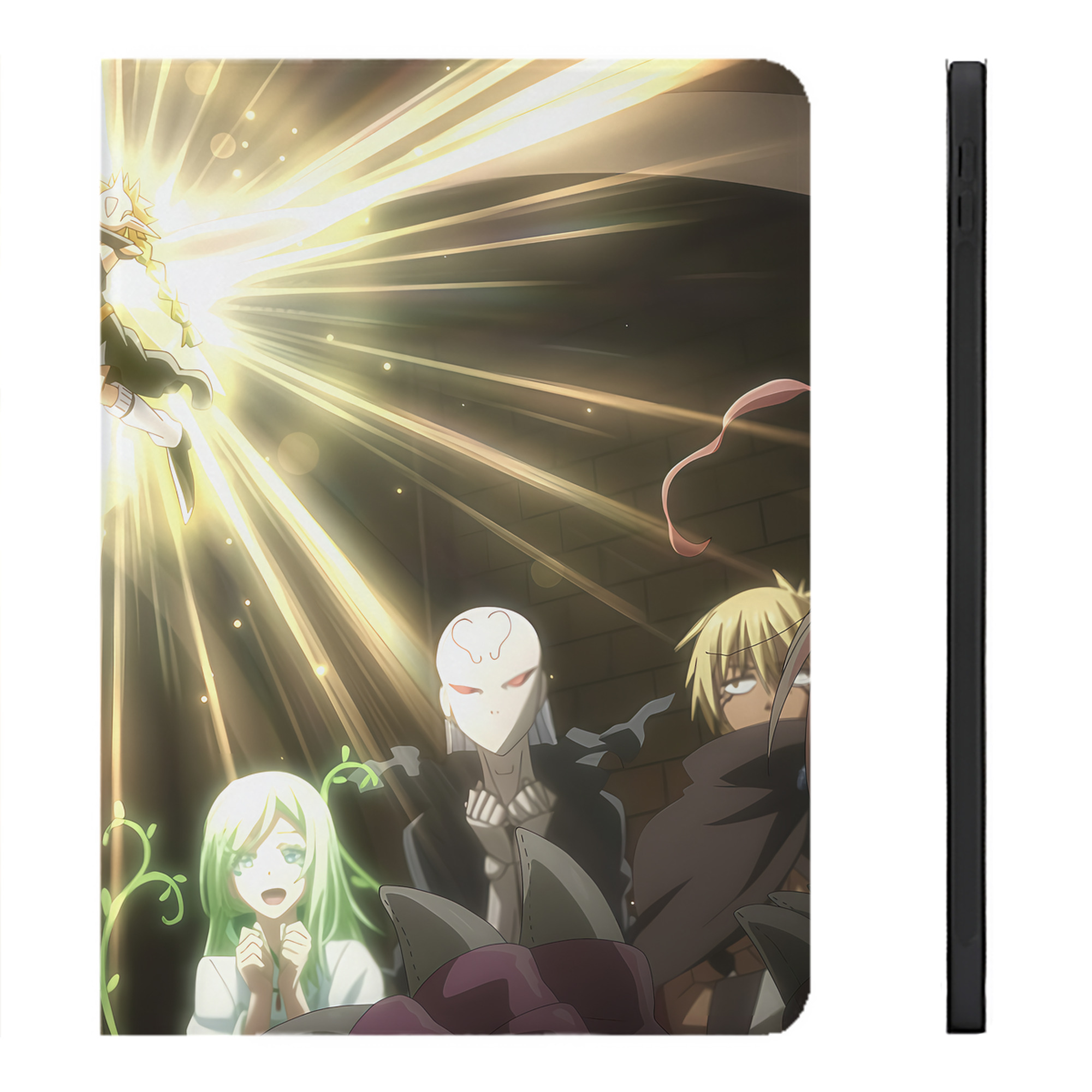 （画像用） 転スラ Regarding Reincarnated to Slime IPadケース ペンホルダー付き ブックスタイルデザイン